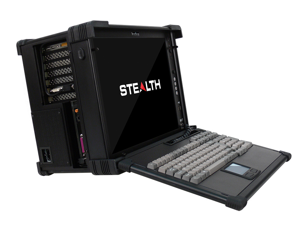 Rugged portable computer with multi-core CPU, PCI-X and PCI-Express slots,  built-in 17 inch LCD screen. MPC-1700 lunchbox portable computer product  overview.
